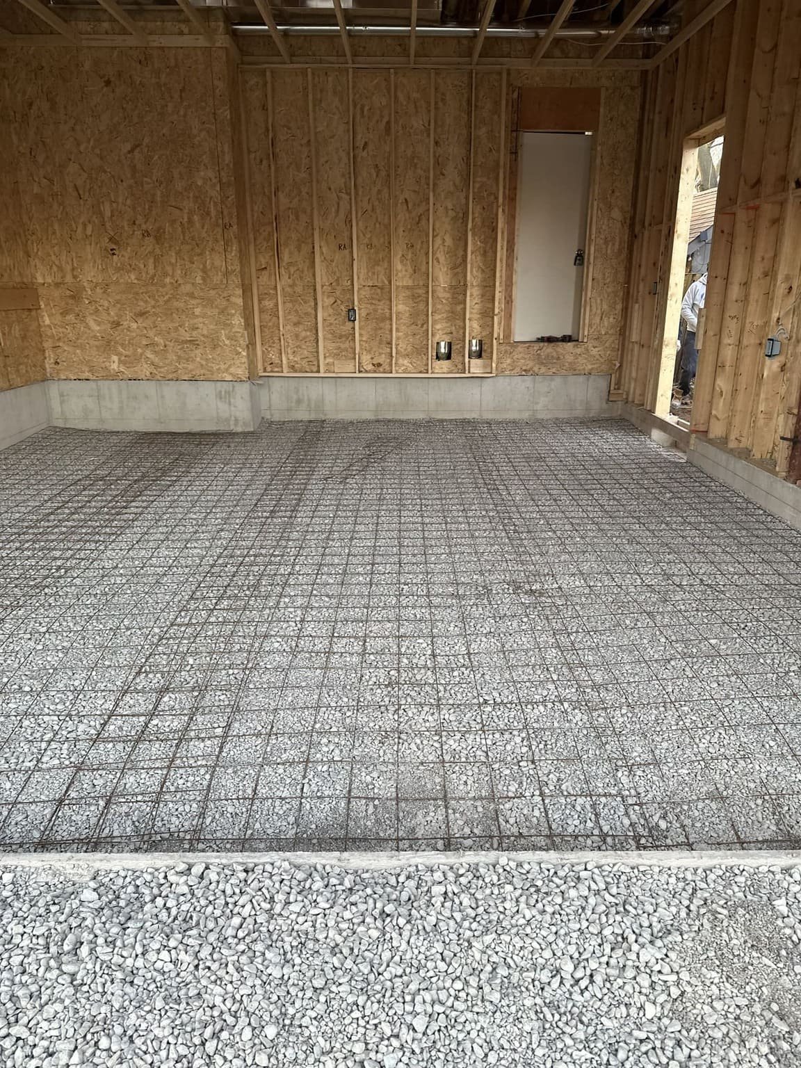 Custom Home Garage Floor